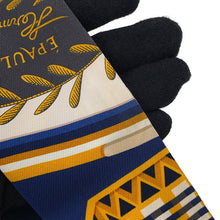 Load image into Gallery viewer, HERMES Twilly Ceremonial Epaulettes EPAULETTES DE GALA Fall/Winter 2023 Marine/Gold/Blanc Silk100%