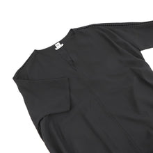 Load image into Gallery viewer, HERMES Embroidery Long Dress Size 34 Black Silk100%