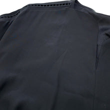 Load image into Gallery viewer, HERMES Embroidery Long Dress Size 34 Black Silk100%