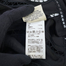 Load image into Gallery viewer, HERMES Embroidery Long Dress Size 34 Black Silk100%