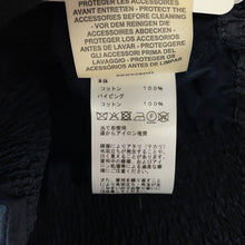 将图像加载到图库查看器中,HERMES Veste taille brodee a smocks shirt jacket Size 34 Navy Cotton