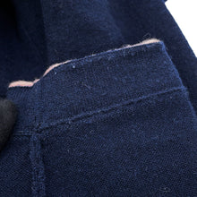 Load image into Gallery viewer, CHANEL No5Button Collarless Cardigan Size 36 NavyP70793 K10084 NC238 Cashmere100%