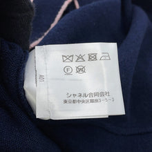 Load image into Gallery viewer, CHANEL No5Button Collarless Cardigan Size 36 NavyP70793 K10084 NC238 Cashmere100%