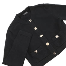 Load image into Gallery viewer, CHANEL IconButton Cardigan Size 36 BlackP73483 K10530 94305 Cashmere100%