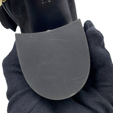 Load image into Gallery viewer, CHANEL Camellia short boots BlackG45310 suede Size 37C