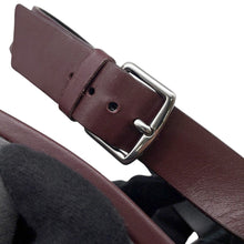 将图像加载到图库查看器中,HERMES Elbe Bordeaux Box Calf Leather Size 38