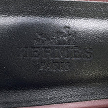 将图像加载到图库查看器中,HERMES Elbe Bordeaux Box Calf Leather Size 38