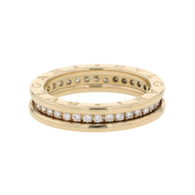 Load image into Gallery viewer, BVLGARI B.Zero1 1-band full diamond Size 55/#15 18K Yellow Gold