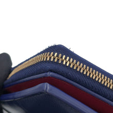 Load image into Gallery viewer, Bottega Veneta Maxi INTRECCIATO Cassette Bifold Wallet Small Navy/Red701458 Leather
