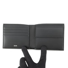 将图像加载到图库查看器中,Dior CD Icon Bi-fold Wallet Black2ESBC027CDI_H00N Grained CalfLeather