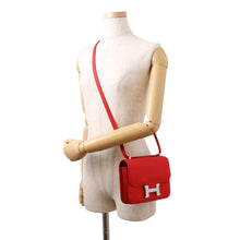 将图像加载到图库查看器中,HERMES Constance Miroir Rouge Ladue Epsom Size Mini