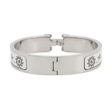 Load image into Gallery viewer, HERMES ClicH Drawn in by the charm of Orpheus Size PM White/Silver Metal Enamel