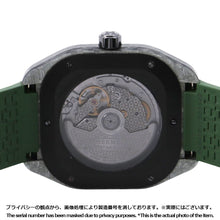 Load image into Gallery viewer, HERMES H08 H42mm×W39mm Glass fiber composite material TI Ceramic Rubber Black/Green DialSP1.746