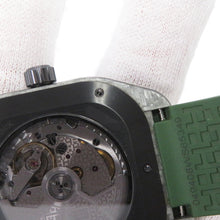 Load image into Gallery viewer, HERMES H08 H42mm×W39mm Glass fiber composite material TI Ceramic Rubber Black/Green DialSP1.746