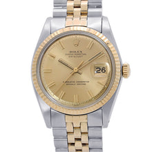 将图像加载到图库查看器中,ROLEX Datejust Wide Boy W36mm Stainless Steel K18YG Champagne Dial1601