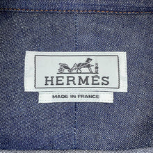 将图像加载到图库查看器中,HERMES Denim shirt Size 42 Indigo Cotton100%