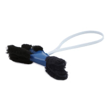 将图像加载到图库查看器中,HERMES Buddy Bag Charm Blue France / Black / Brûlée Mouton Lambskin