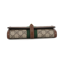 将图像加载到图库查看器中,GUCCI Jackie 1961 Chain Wallet Beige/Brown652681 GG Supreme/Leather