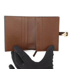 Load image into Gallery viewer, GUCCI Jackie 1961 Card Case Wallet Beige/Brown645536 GG Supreme/Leather