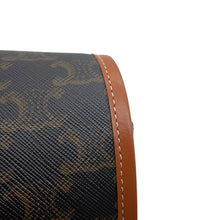 将图像加载到图库查看器中,CELINE Triomphe Folco Shoulder Bag Tan191502 PVC Leather Size Medium