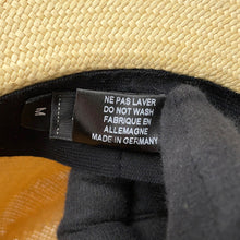 Load image into Gallery viewer, CHANEL CC Logo Ribbon Straw Hat Size M Beige/Black Straw100%
