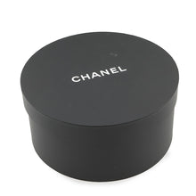 Load image into Gallery viewer, CHANEL CC Logo Ribbon Straw Hat Size M Beige/Black Straw100%