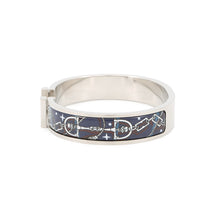 Load image into Gallery viewer, HERMES ClicHH/Ceraphet Fan Bracelet Navy Metal Enamel