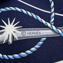 Load image into Gallery viewer, HERMES Giant Square Chorus Stellarum Spring/Summer 2025 Size 140 Marine/Indigo/White Cashmere70% Silk30%