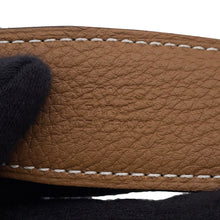 将图像加载到图库查看器中,HERMES Yachting Belt Size 95/1.3" Black/Gold Box Calf Leather Epsom