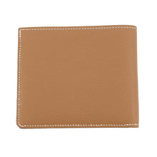 将图像加载到图库查看器中,HERMES HSellier Compact Wallet Gold Evercolor