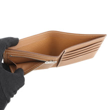将图像加载到图库查看器中,HERMES HSellier Compact Wallet Gold Evercolor