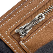 将图像加载到图库查看器中,HERMES HSellier Compact Wallet Gold Evercolor