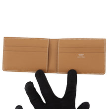 Load image into Gallery viewer, HERMES HSellier Horizontal Card Case Gold Evercolor