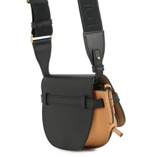 将图像加载到图库查看器中,LOEWE Gate Dual Shoulder Bag Black/Warm DesertA650N46X25 Leather Size Mini