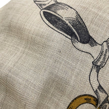 Load image into Gallery viewer, HERMES Giant Square LES CHEVAUX DECHAINES Spring/Summer 2024 Size 140 Marine/Natural/Gris Cashmere70% Silk30%