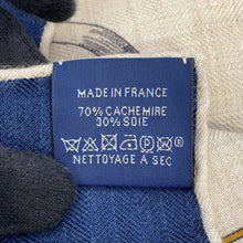 Load image into Gallery viewer, HERMES Giant Square LES CHEVAUX DECHAINES Spring/Summer 2024 Size 140 Marine/Natural/Gris Cashmere70% Silk30%