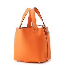 将图像加载到图库查看器中,HERMES Picotin Lock Orange minyan Taurillon Clemence Size PM