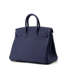 将图像加载到图库查看器中,HERMES Birkin Blue Abysse Togo Leather Size 25