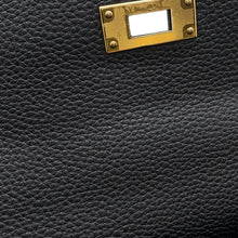 将图像加载到图库查看器中,HERMES Kelly Retourne Black Togo Leather Size 28