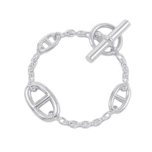 将图像加载到图库查看器中,HERMES Chaine d'Ancre Farandole Bracelet Size SH SV925