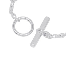 将图像加载到图库查看器中,HERMES Chaine d'Ancre Farandole Bracelet Size SH SV925