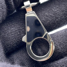 Load image into Gallery viewer, HERMES Bandouliere Sangle Cortage Blue/Black Canvas Swift Leather