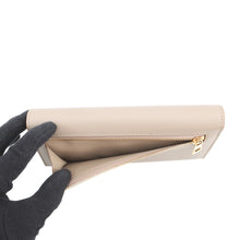 Load image into Gallery viewer, LOEWE Pebble Continental Wallet SandCANBACWX01 2150 Shiny Nappa Calf Leather