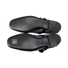 将图像加载到图库查看器中,HERMES Lightweight flat ballet shoes BlackH252057Z Suede Bijoux Size 36