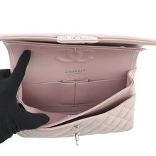 Load image into Gallery viewer, CHANEL Matelasse W flap WChainShoulder Bag PinkA01112 Caviar Leather Size 25