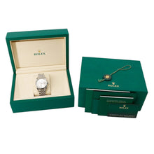 将图像加载到图库查看器中,ROLEX Datejust W36mm Stainless Steel K18WG Silver Dial126234