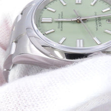 将图像加载到图库查看器中,ROLEX Oyster Perpetual 36 W36mm Stainless Steel pistachio Dial126000