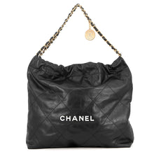 将图像加载到图库查看器中,CHANEL CHANEL22 ChainTote Bag BlackAS3261 Shiny Calf Leather Size Medium