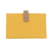 Load image into Gallery viewer, CELINE Accordion Card Case Yellow104323 Leather