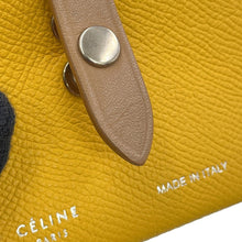 将图像加载到图库查看器中,CELINE Accordion Card Case Yellow104323 Leather